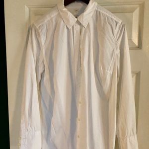 Loft Long-sleeve White Blouse